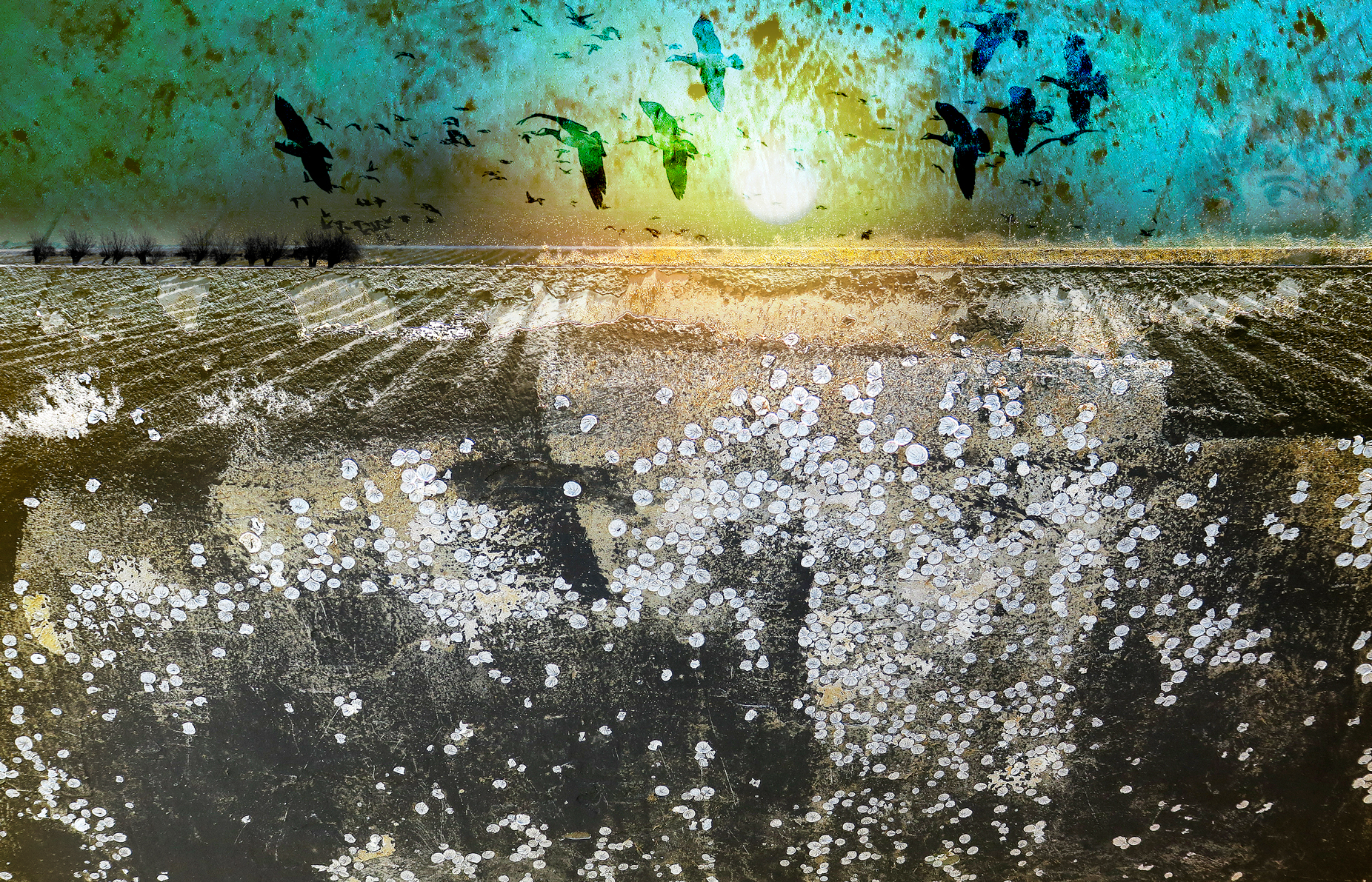 Escape#8_A2_36x56, Ram inkl. syrafri passepartout 70x50 cm