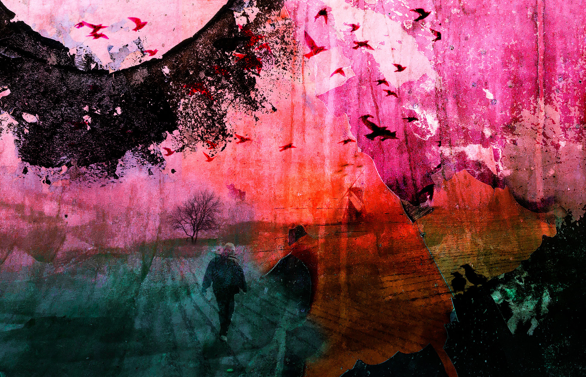 Hope#9_A2_59x36, Ram 70x50 cm