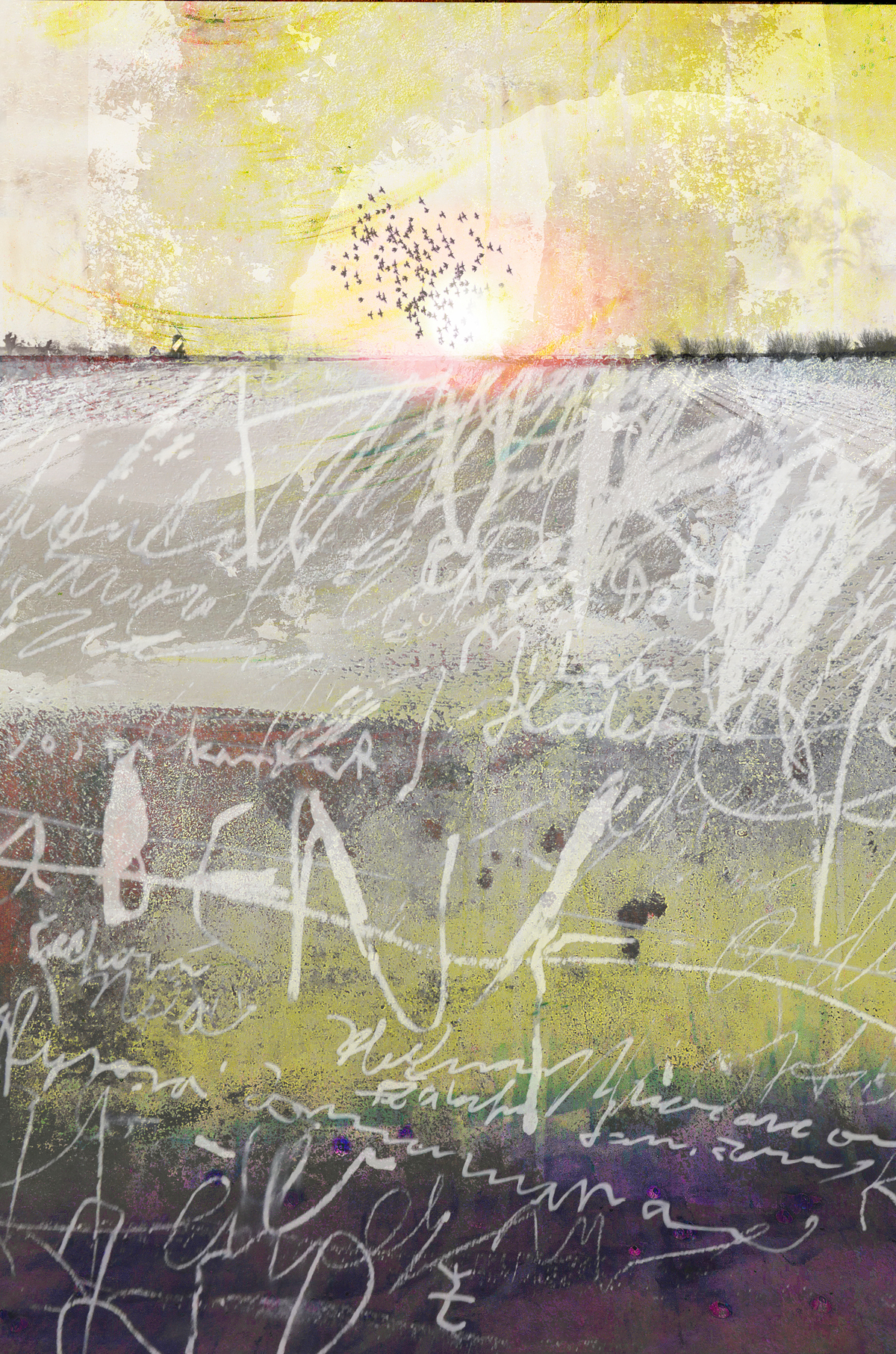Moondance-#14, 70x100cm inkl. Syrafri passepartout och ram